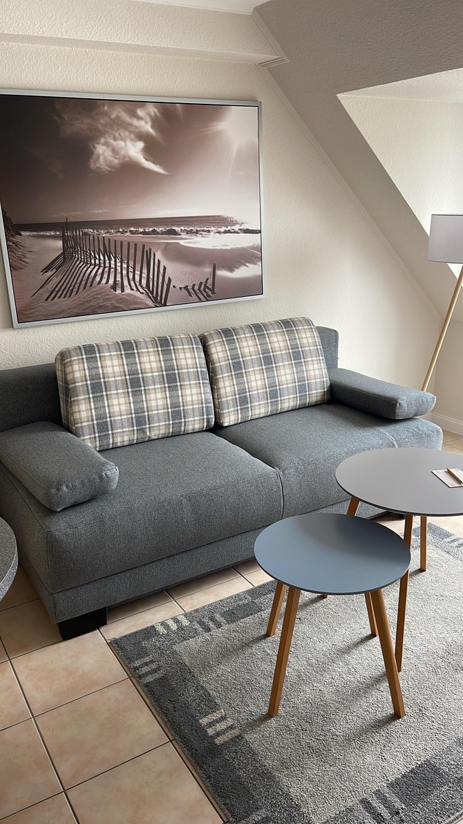 Ferienwohnung in Scharbeutz - Appartementresidenz Hansastra&szlig;e - Wohnzimmer mit Schlafsofa