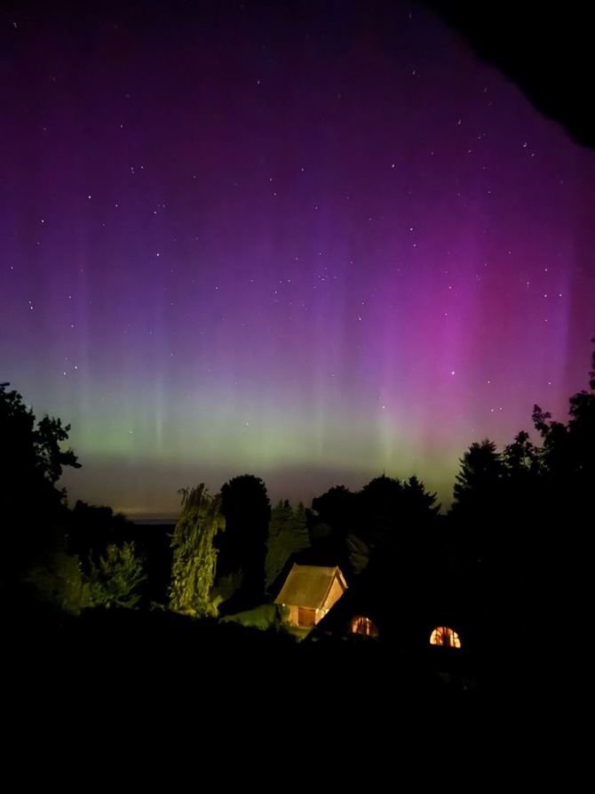 Ferienwohnung in Döhnsdorf - Haus am Steinwall - Polarlichter im August