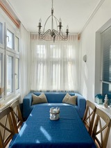 Ferienwohnung in Ostseebad Heringsdorf - Sonnenschein FeWo 2 - Essbereich im Wintergarten