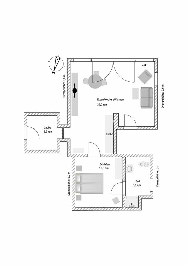 Ferienwohnung in Gr&ouml;mitz - Haus Seepferdchen - Whg. 9 - Bild 16