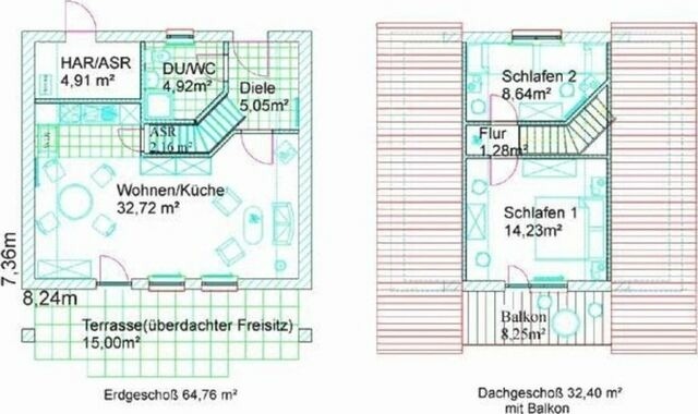 Ferienhaus in Marlow - Finnhäuser am Vogelpark - Haus Hanni - Bild 13