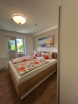 Ferienwohnung in Baabe - Ferienwohnung Strandrose - Kleines Schlafzimmer mit Doppelbett