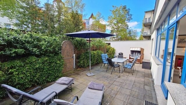 Ferienhaus in Heringsdorf - BRINKMANNHAUS Johanna - historisch mit viel Platz - 2 Minuten zum Strand - Sauna - Südterrasse - Grill - 2 Schlafzimmer - Bild 12