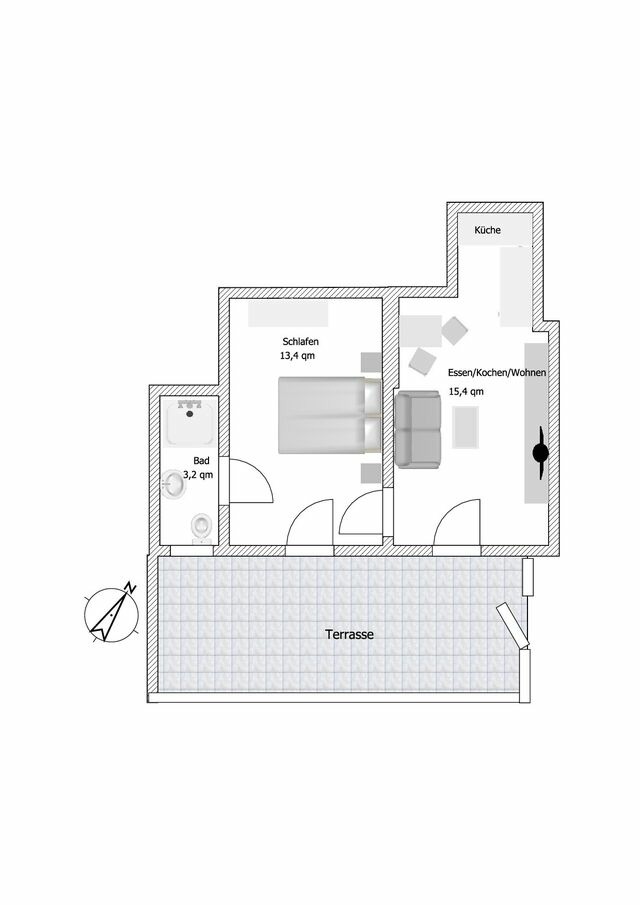 Ferienwohnung in Gr&ouml;mitz - Haus Seepferdchen - Whg. 1 - Bild 9