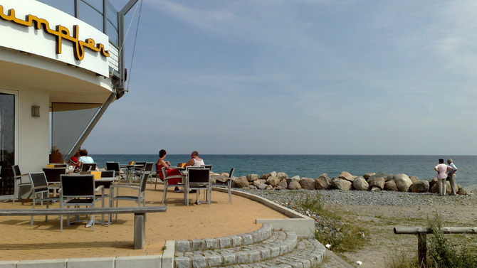 Ferienwohnung in Sassnitz - BERNSTEIN mit Meerblick - Kaffee mit Blick zur Ostsee in Sassnitz