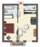 Ferienwohnung in Ahlbeck - (Brise) Appartement-Suiten Tannenburg App. 326 - Bild 15