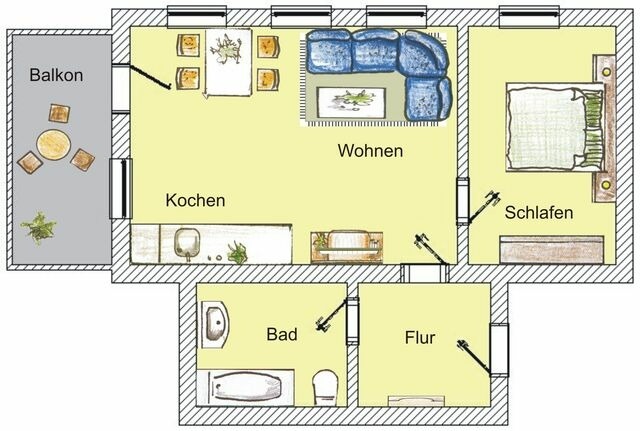 Ferienwohnung in Seebad Bansin - (Brise) Villa Bansini App. 21 - Bild 9