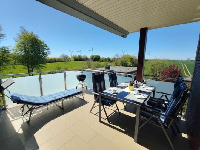 Ferienwohnung in Brenkenhagen - Ostseebrise 17 - Dachterrasse zum Relaxen