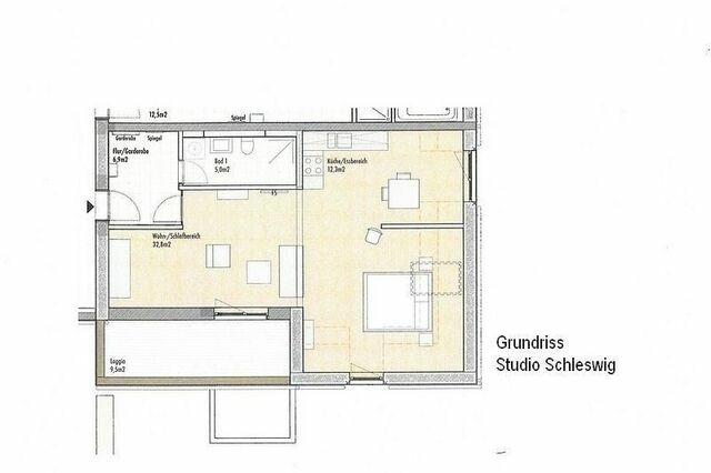 Ferienwohnung in Timmendorfer Strand - HAUS AALBEEK, Studio Schleswig 60 m2 - Bild 8